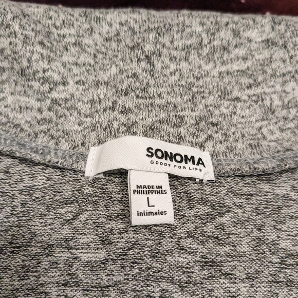 🐨 Gray Mineral Black Sonoma Cardigan Robe Size Large NWT - Picture 4 of 6